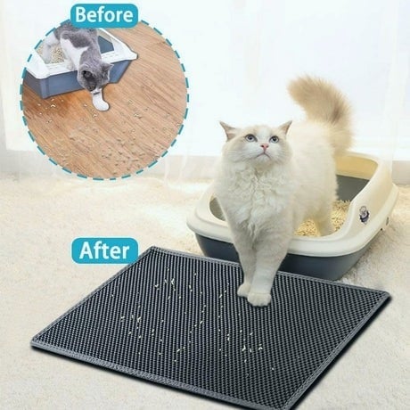 (🔥HOT SALE NOW-49% OFF) Non-Slip Cat Litter Mat (BUY 2 GET EXTRA 10%  OFF)