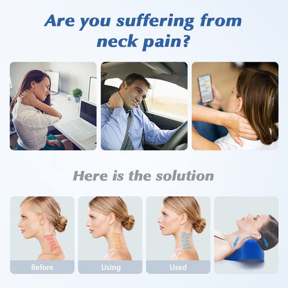 Cervical Traction Device for Neck Pain Relief - Comfortable Neck and Shoulder Relaxer