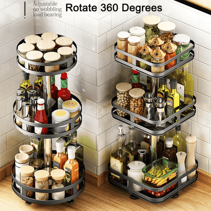 🔥Buy 2 FREE SHIPPING🔥The 360° rotating storage rack can be used in any scene