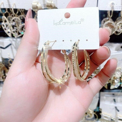 Fashion Oval Earrings