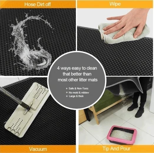 (🔥HOT SALE NOW-49% OFF) Non-Slip Cat Litter Mat (BUY 2 GET EXTRA 10%  OFF)