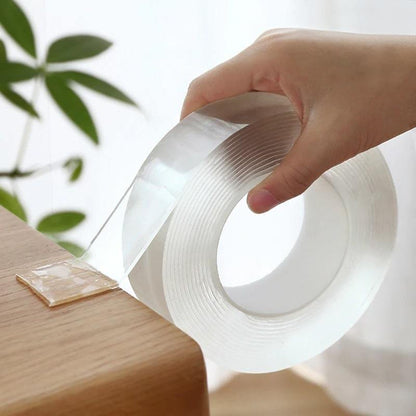 Transparent Magic Nano Tape Double Sided Grip Reusable Home Tape Traceless Glue