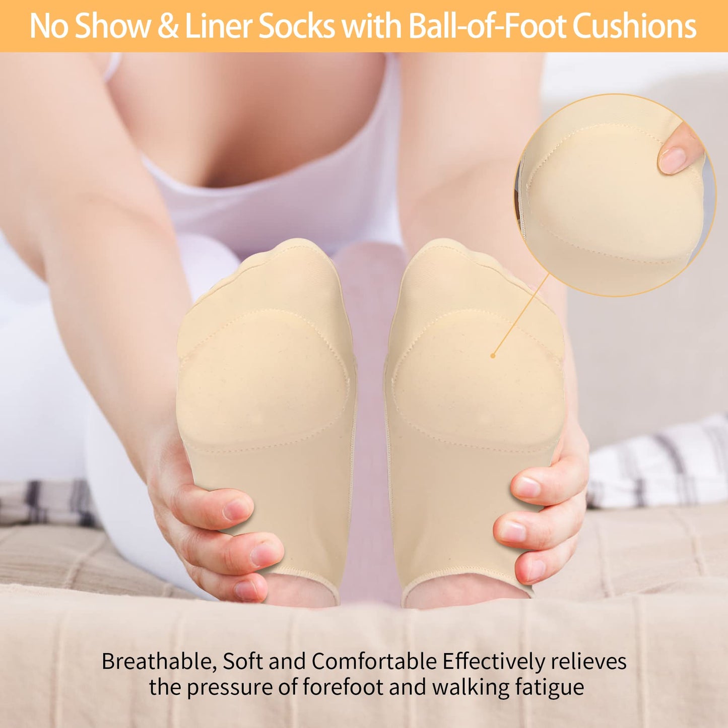 🔥Sock-Style Ball of Foot Cushions for Women