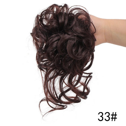 Messy Curly Hair Bun - 👍 Buy 3 Get Extra 15% OFF &  Free Shipping