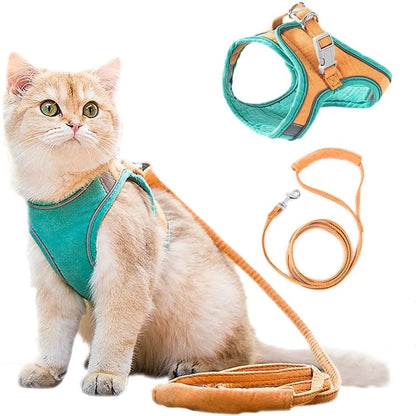 ⚡⚡Last Day Promotion 48% OFF - Luminous Cat Vest Harness and Leash Set(⚡⚡BUY 3 FREE SHIPPING)