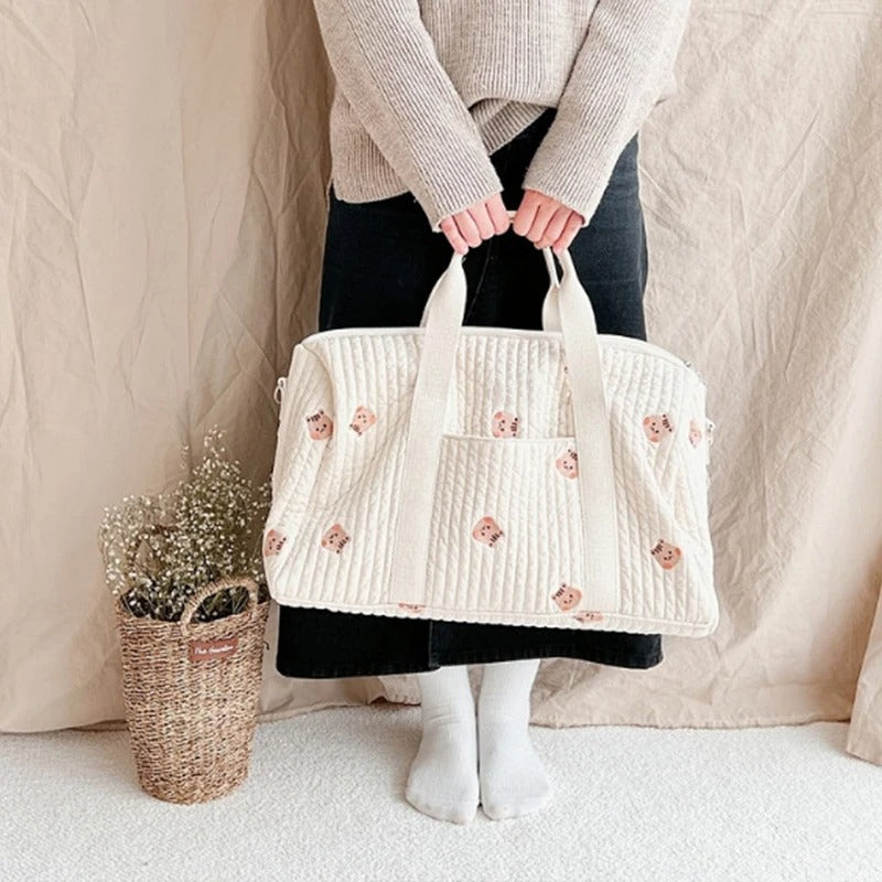 Embroidered Travel Duffel Mommy Bag