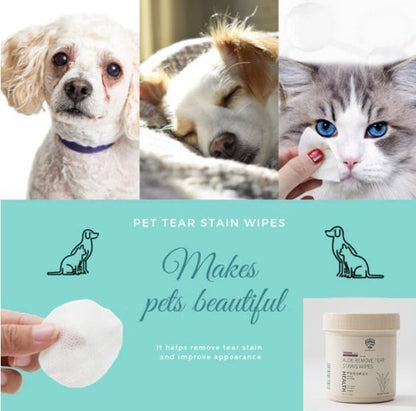 🔥Blowout Sale - 48% OFF🔥Pet Tear Stain Wipes & A good companion for pets(🔥BUY 3 FREE SHIPPING)