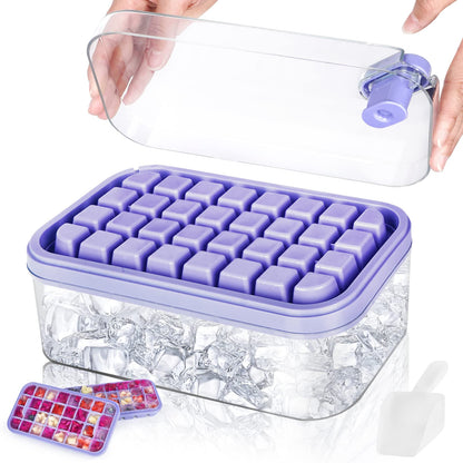 🔥🔥🔥Ice Cube Tray with Lid and Bin