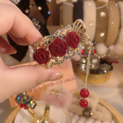 🎅Early Christmas Sale🔥Create a noble elegance - 🌹 Vintage rose hairpins 🌹