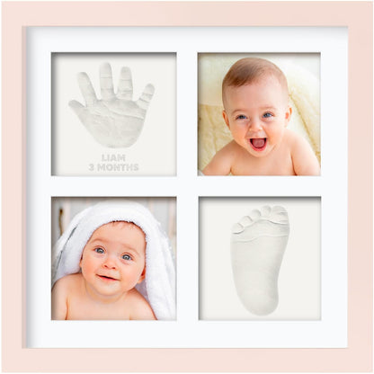 Baby Hand and Footprint Kit - Baby Footprint Kit, Baby Keepsake, Baby Shower Gifts for Mom, Baby Picture Frame for Baby Registry Boys, Girls, Personalized Baby Gifts, Mother's Day Gifts (Ash Wood)