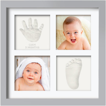 Baby Hand and Footprint Kit - Baby Footprint Kit, Baby Keepsake, Baby Shower Gifts for Mom, Baby Picture Frame for Baby Registry Boys, Girls, Personalized Baby Gifts, Mother's Day Gifts (Ash Wood)