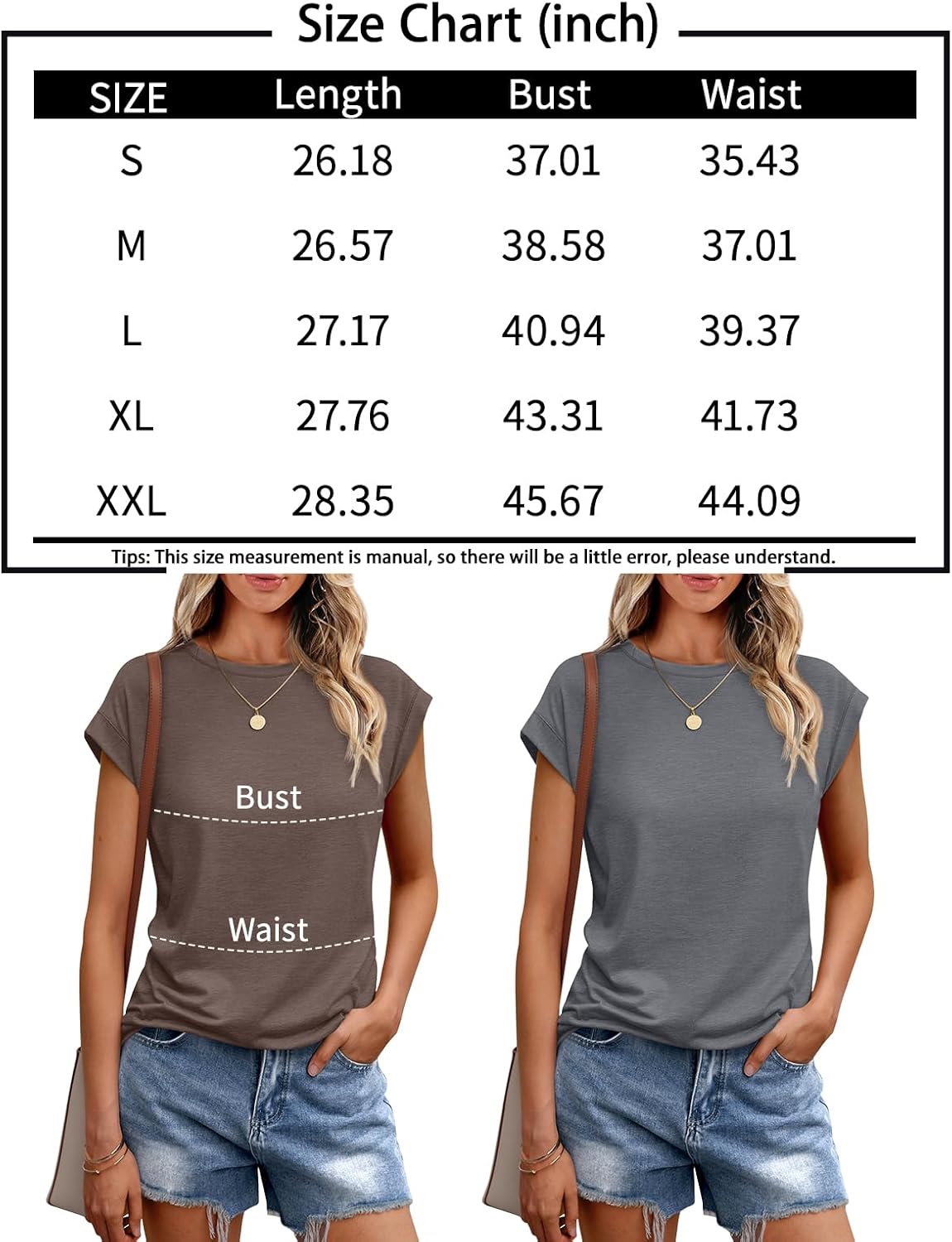 AUTOMET Womens Tops Casual Dressy Basic T Shirts Loose Fit Crewneck Cap Sleeve Tee Summer Outfits 2024