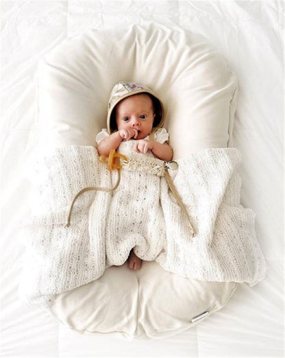 Newborn Cotton Baby Nest Bed - Portable & Cozy