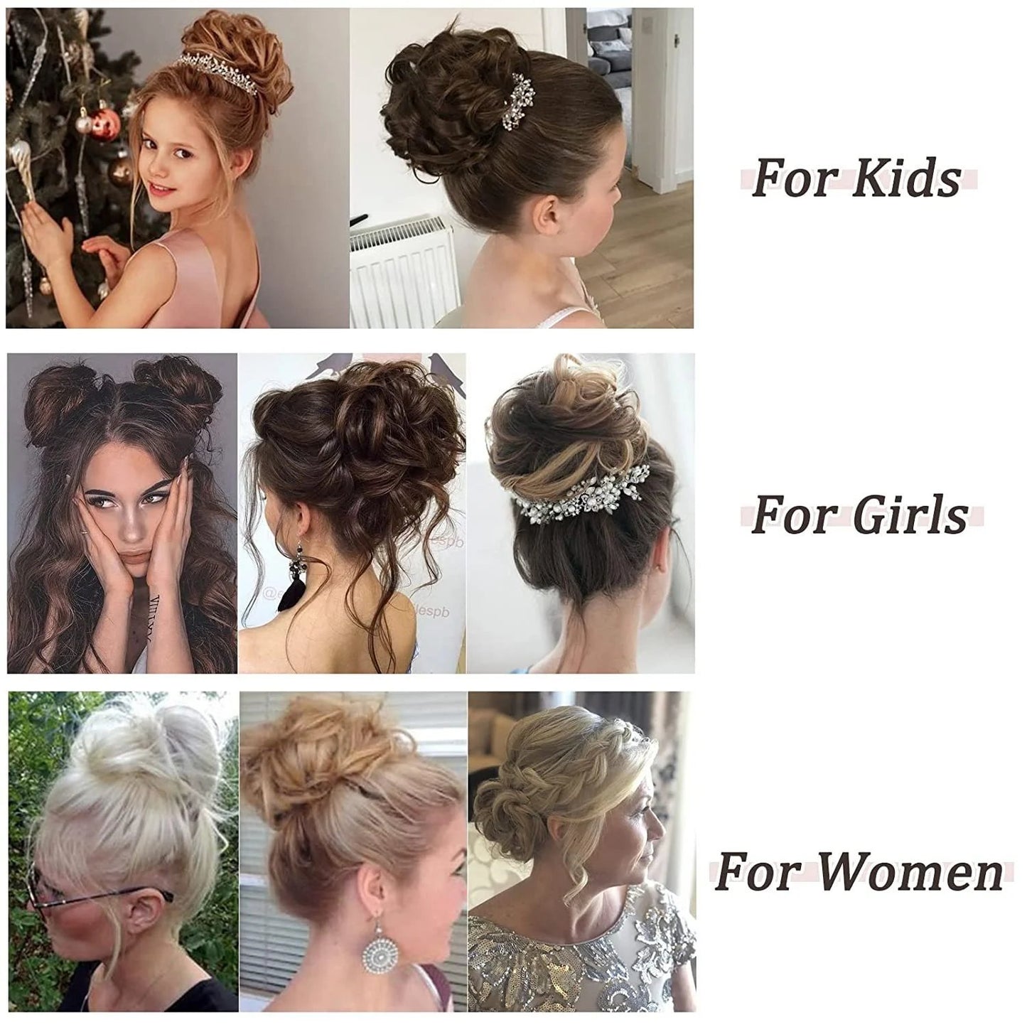 Messy Curly Hair Bun - 👍 Buy 3 Get Extra 15% OFF &  Free Shipping