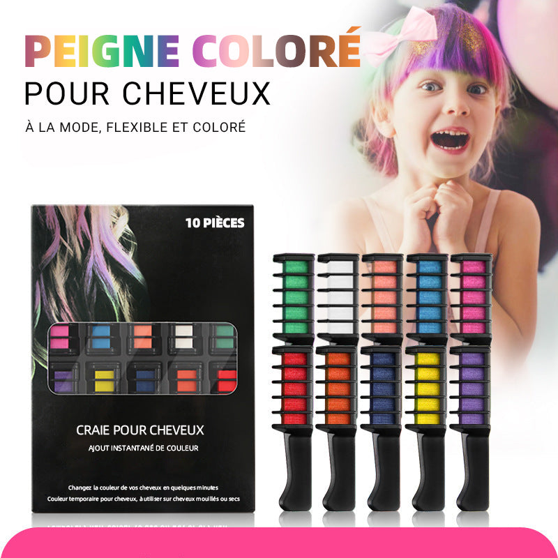 Peigne à Craie pour Teinture Temporaire des Cheveux