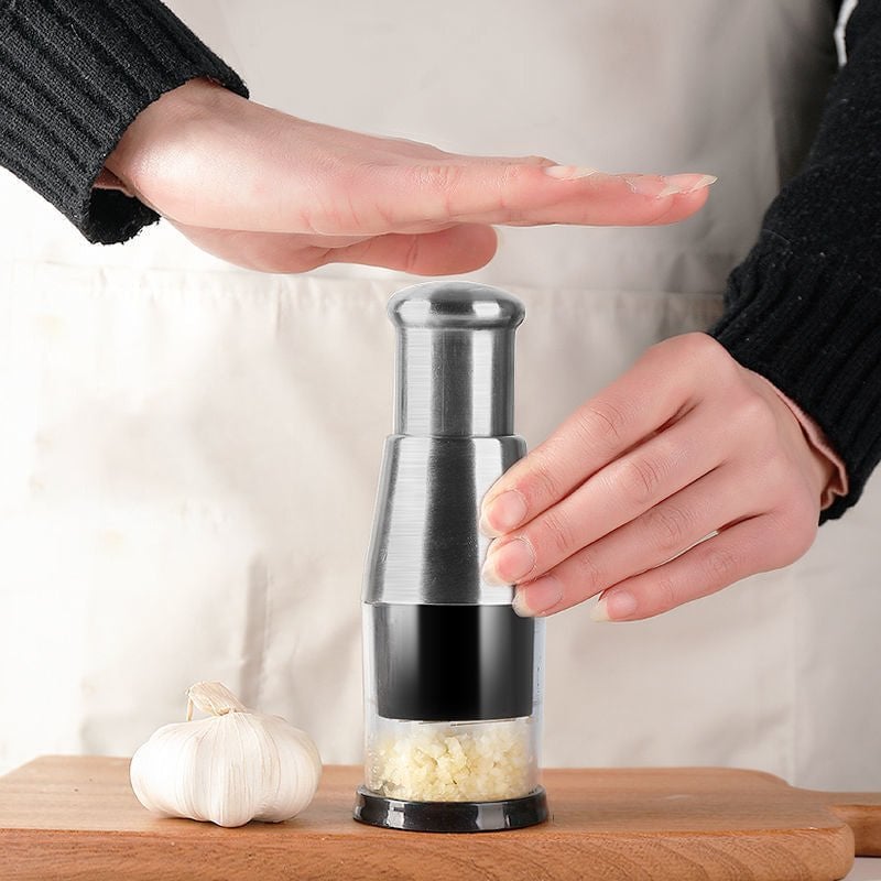 SUMMER Hot Sale 48% OFF-Pressed Garlic Chopper(🔥Order now and get a free roll garlic peeling machine🔥)