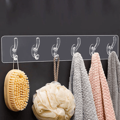 Multifunctional Transparent 6 Hooks ⚡BUY 2 GET EXTRA 10% OFF