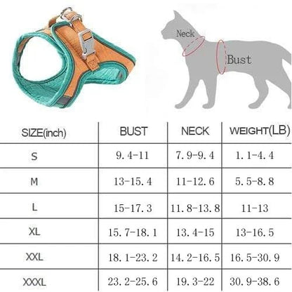 ⚡⚡Last Day Promotion 48% OFF - Luminous Cat Vest Harness and Leash Set(⚡⚡BUY 3 FREE SHIPPING)