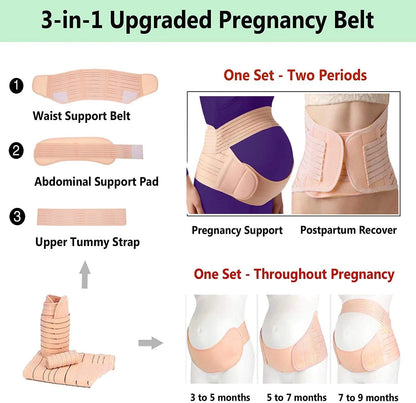 Maternity Brace Protector Care Abdomen Support Belly Adjustable Waist Belt