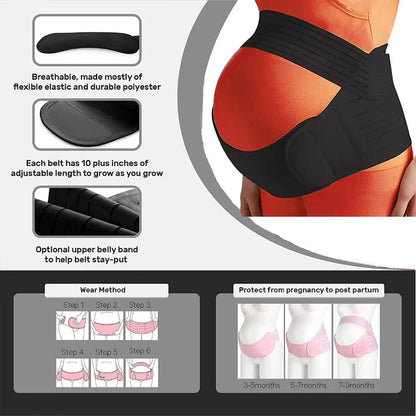 Maternity Brace Protector Care Abdomen Support Belly Adjustable Waist Belt