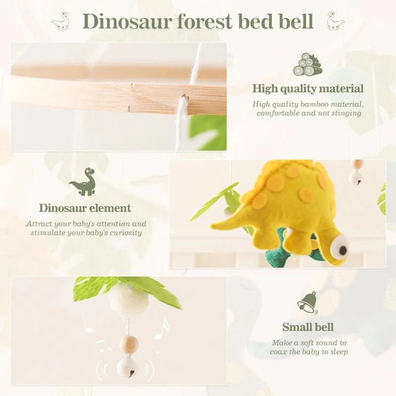 Baby Crib Mobile Bed Bell Wooden Rattles Toy