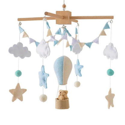 Baby Crib Mobile Bed Bell Wooden Rattles Toy