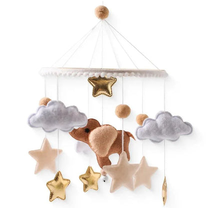 Baby Crib Mobile Bed Bell Wooden Rattles Toy