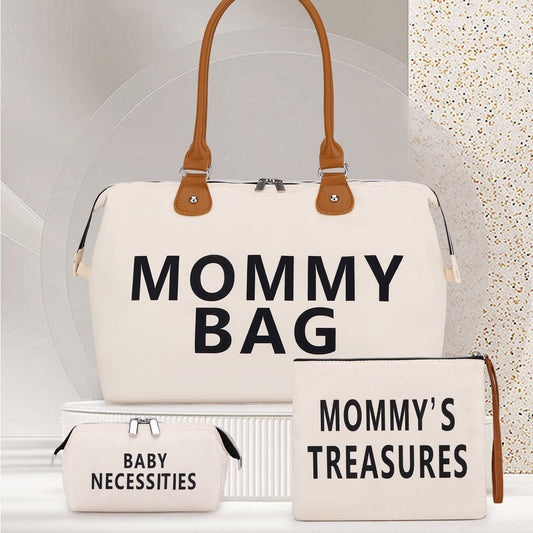 3-Piece Multifunctional Mommy Bag Set: Dry-Wet Separation