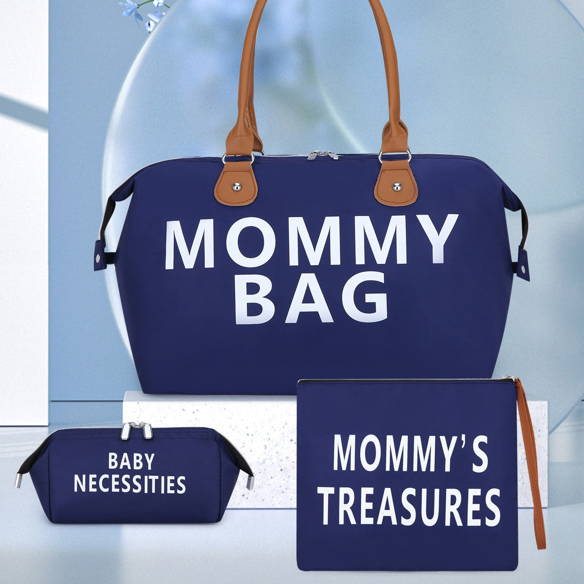 3-Piece Multifunctional Mommy Bag Set: Dry-Wet Separation