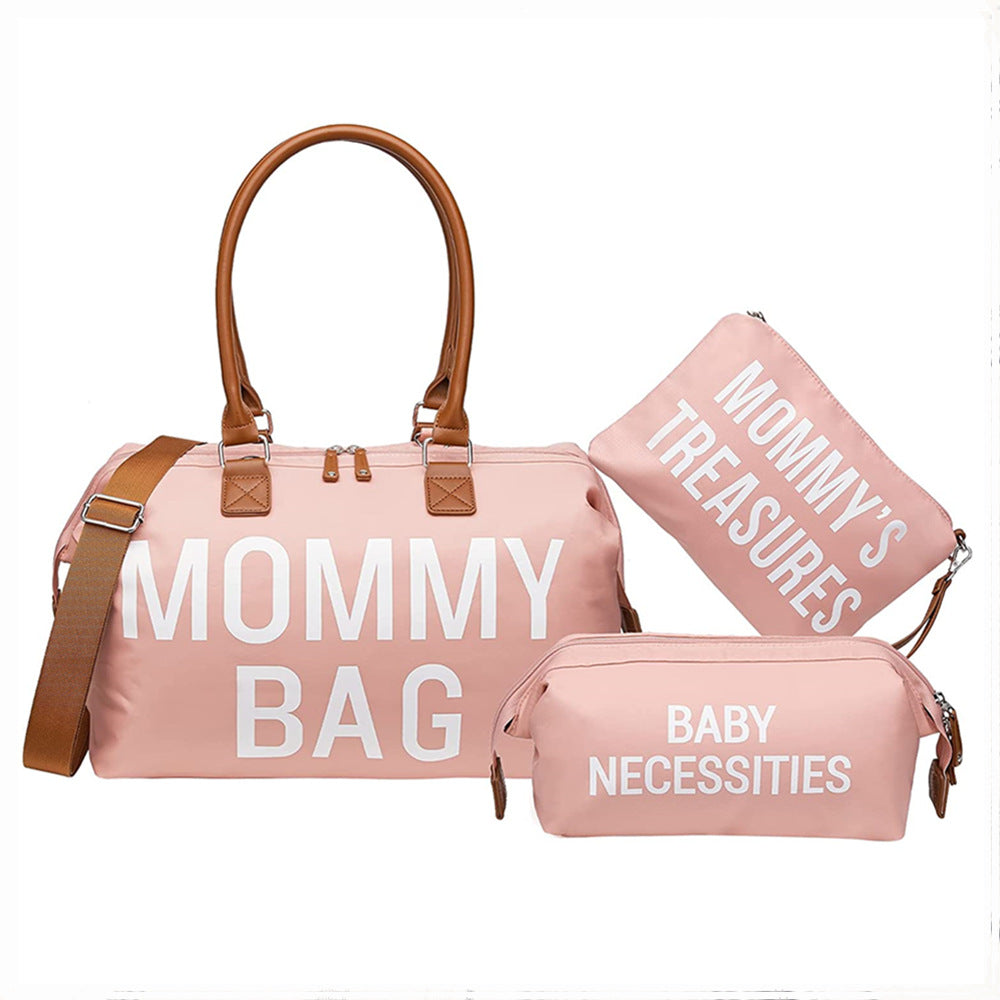 3-Piece Multifunctional Mommy Bag Set: Dry-Wet Separation