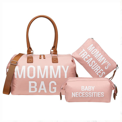 3-Piece Multifunctional Mommy Bag Set: Dry-Wet Separation