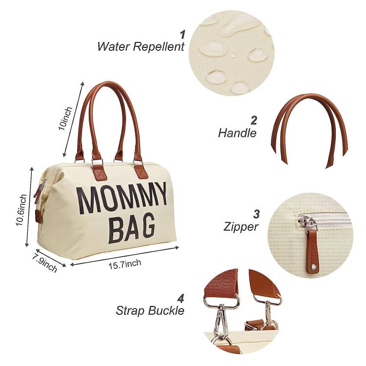 3-Piece Multifunctional Mommy Bag Set: Dry-Wet Separation