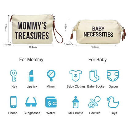 3-Piece Multifunctional Mommy Bag Set: Dry-Wet Separation