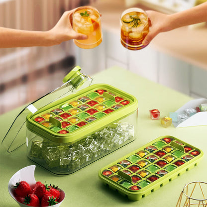 🔥🔥🔥Ice Cube Tray with Lid and Bin