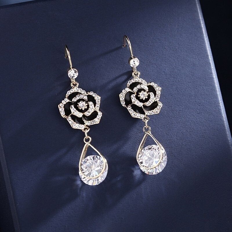 Rose earrings