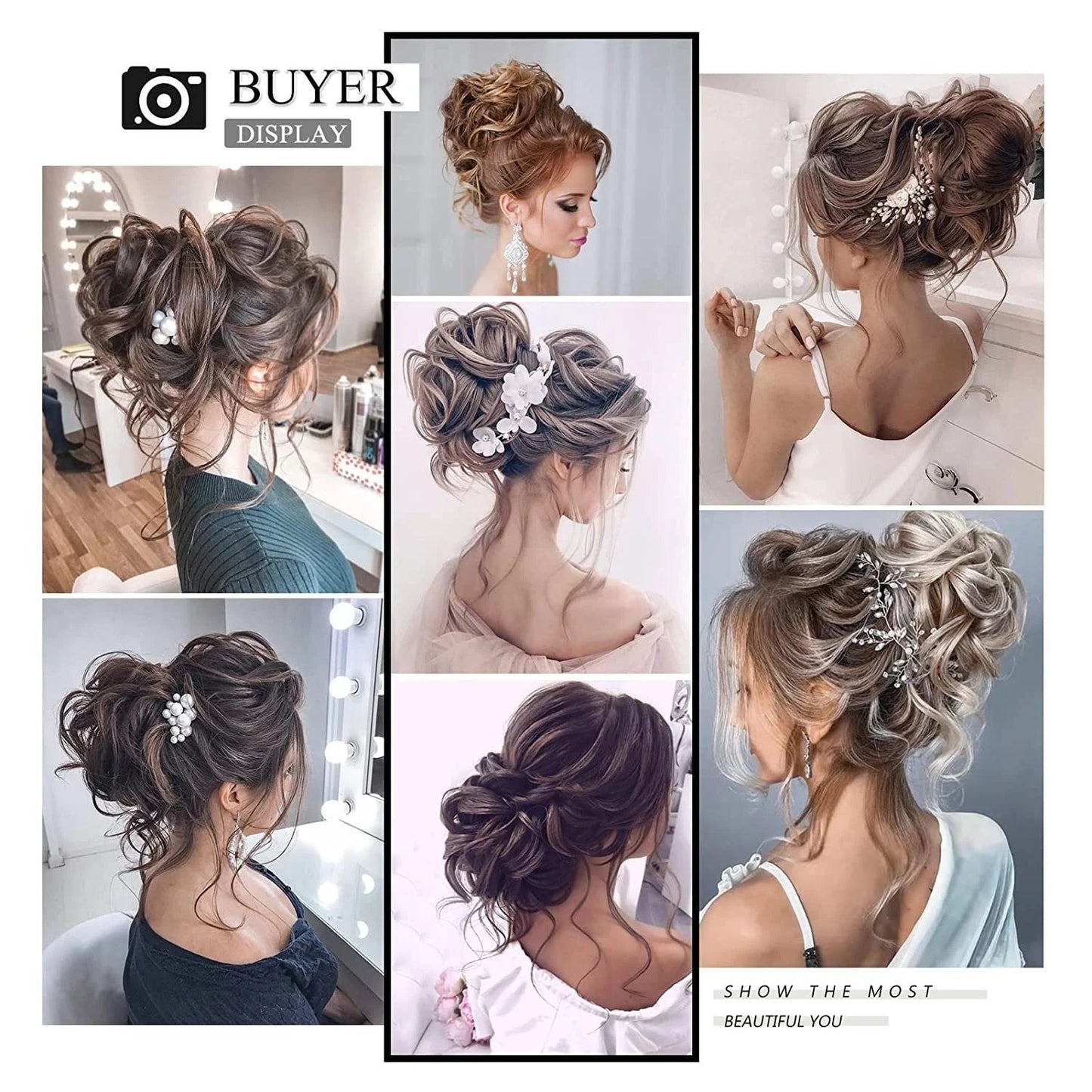 Messy Curly Hair Bun - 👍 Buy 3 Get Extra 15% OFF &  Free Shipping