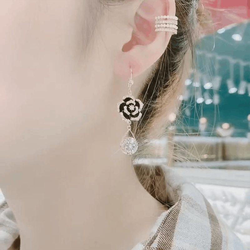 Rose earrings