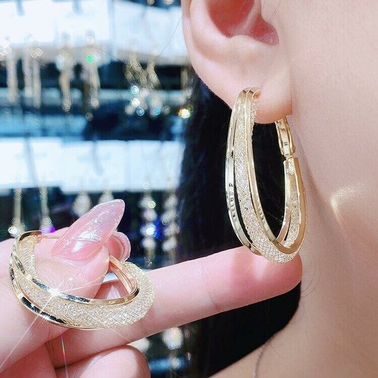 Fashion Oval Earrings