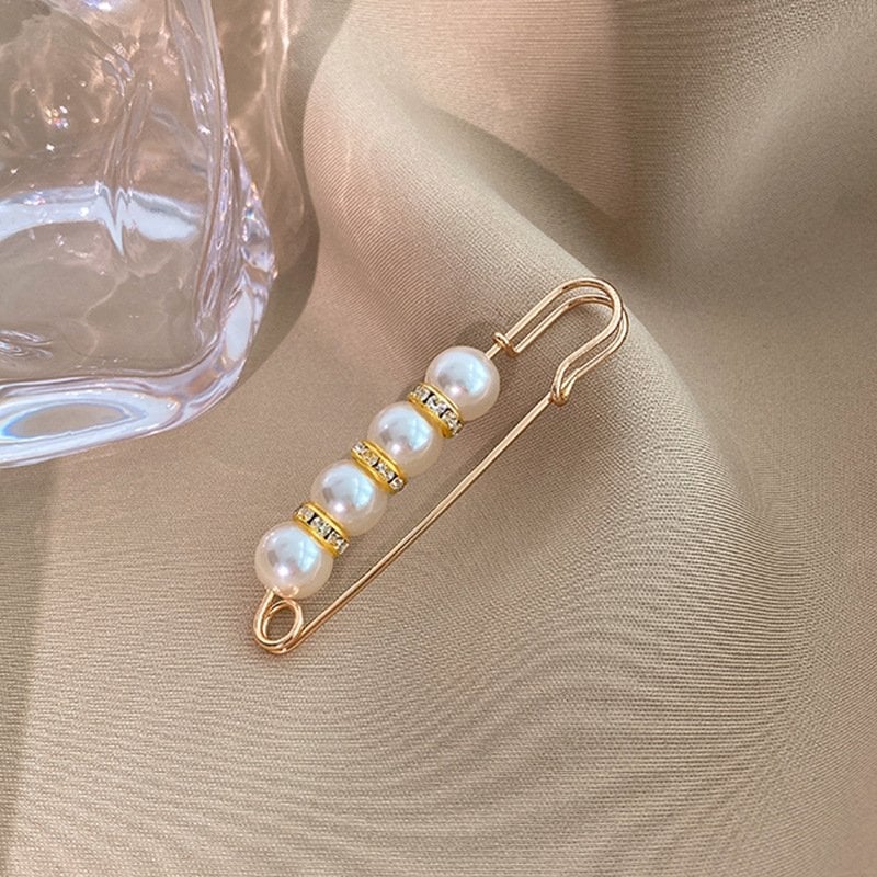 🔥Last Day 47% OFF🔥Fancy Rhinestones Pearls Safety Pin Brooch