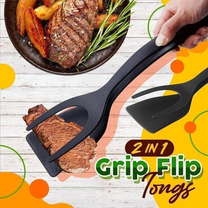 🔥2 in 1 Grip Flip Tongs