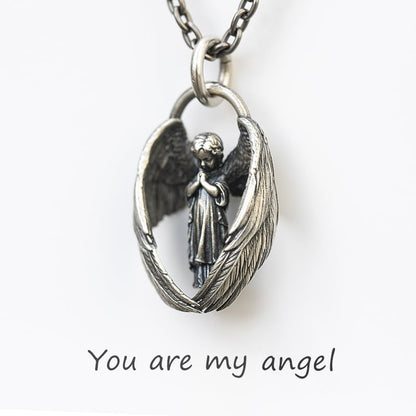 🔥  49% OFF🔥 - Praying Angel Pendant Necklace - You are my angel