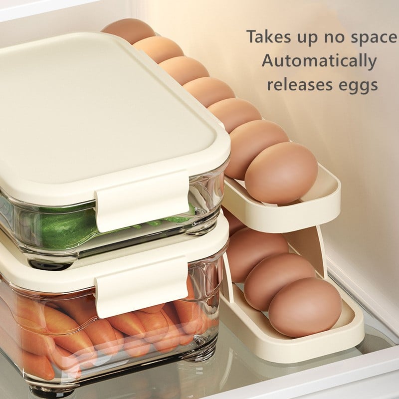 2023 New Automatic Roll-Down Double-layer Egg Dispenser