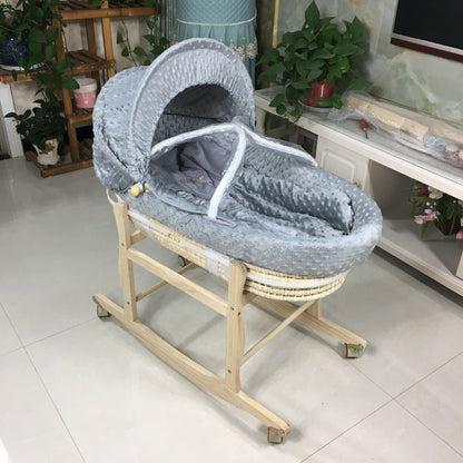 Portable Cradle Bed with Mosquito Net & Mat