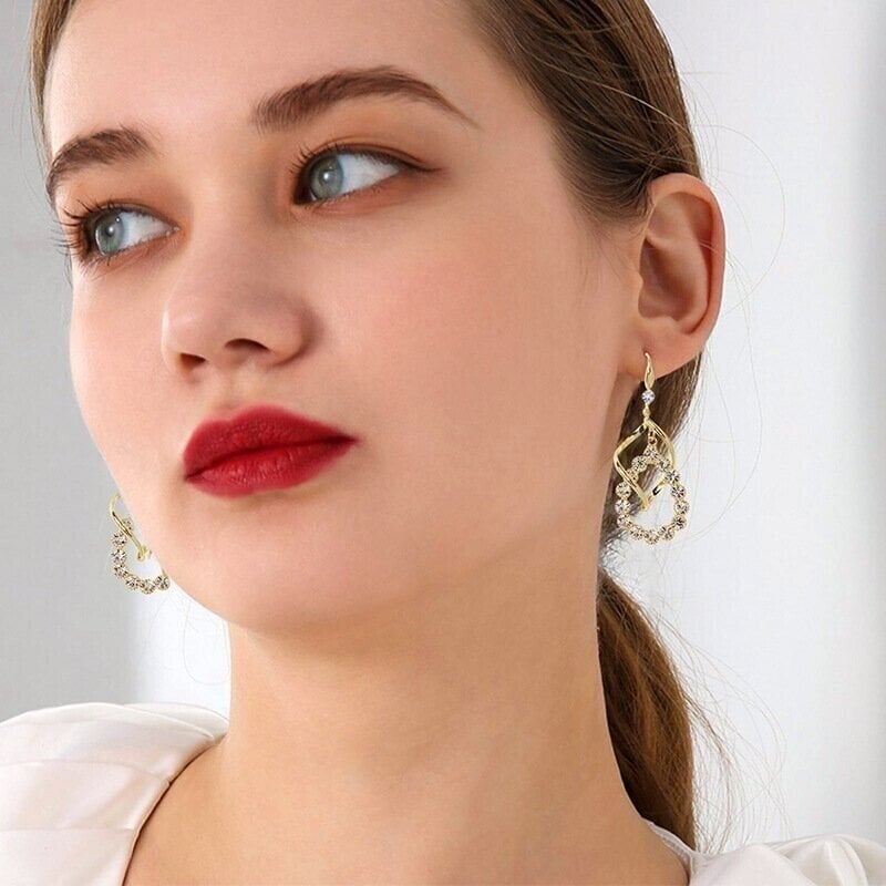 Water Drop Tassel Earrings