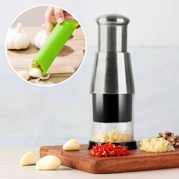 SUMMER Hot Sale 48% OFF-Pressed Garlic Chopper(🔥Order now and get a free roll garlic peeling machine🔥)