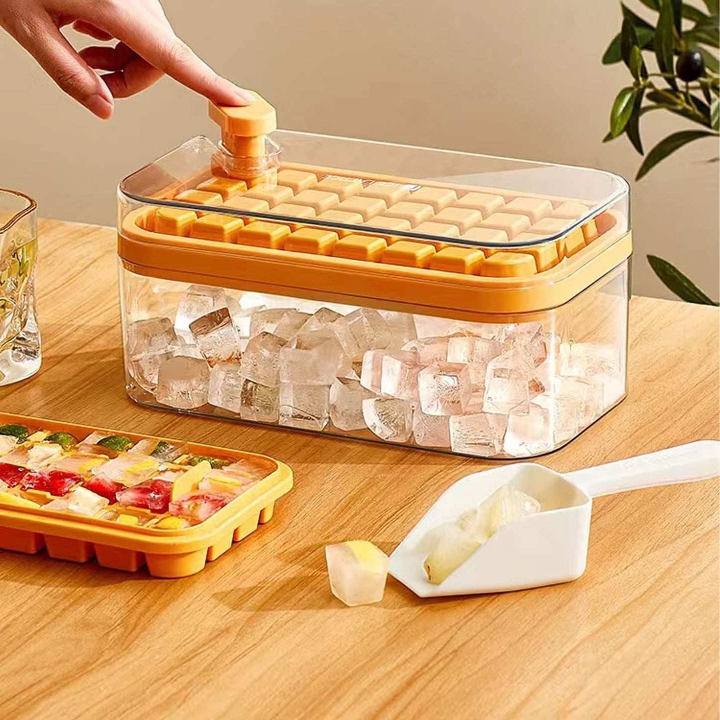 🔥🔥🔥Ice Cube Tray with Lid and Bin