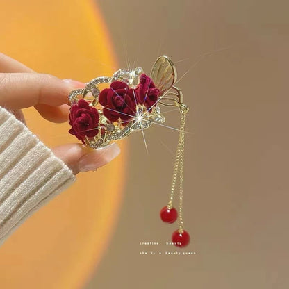 🎅Early Christmas Sale🔥Create a noble elegance - 🌹 Vintage rose hairpins 🌹