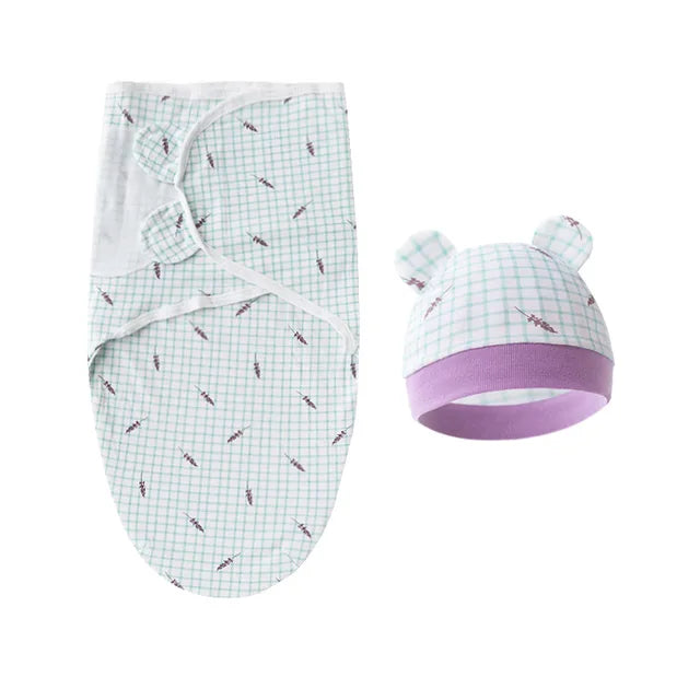 100% Cotton Baby Swaddle Set