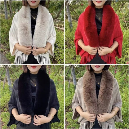 🔥Buy now and get 60% off ! 🔥Women's Knitted Thick Loose Shawl (Châle tricoté épais et lâche)