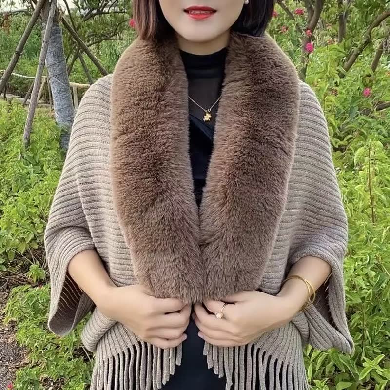 🔥Buy now and get 60% off ! 🔥Women's Knitted Thick Loose Shawl (Châle tricoté épais et lâche)